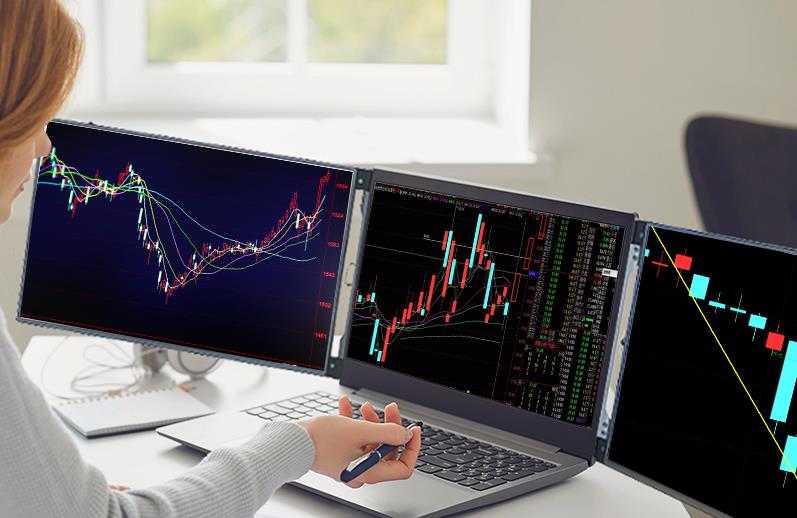 Stock Market Money-Making "Magic Tool" – The Triple-Fold Portable Monitor Supercharges Your Stock Trading(图2)