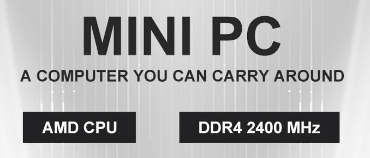 AMD Mini PC Windows 10 Pro AR357-MI(图1)