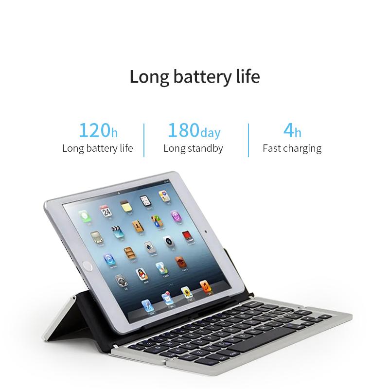 Good combination of foldable Bluetooth keyboard and smart stand(图1)